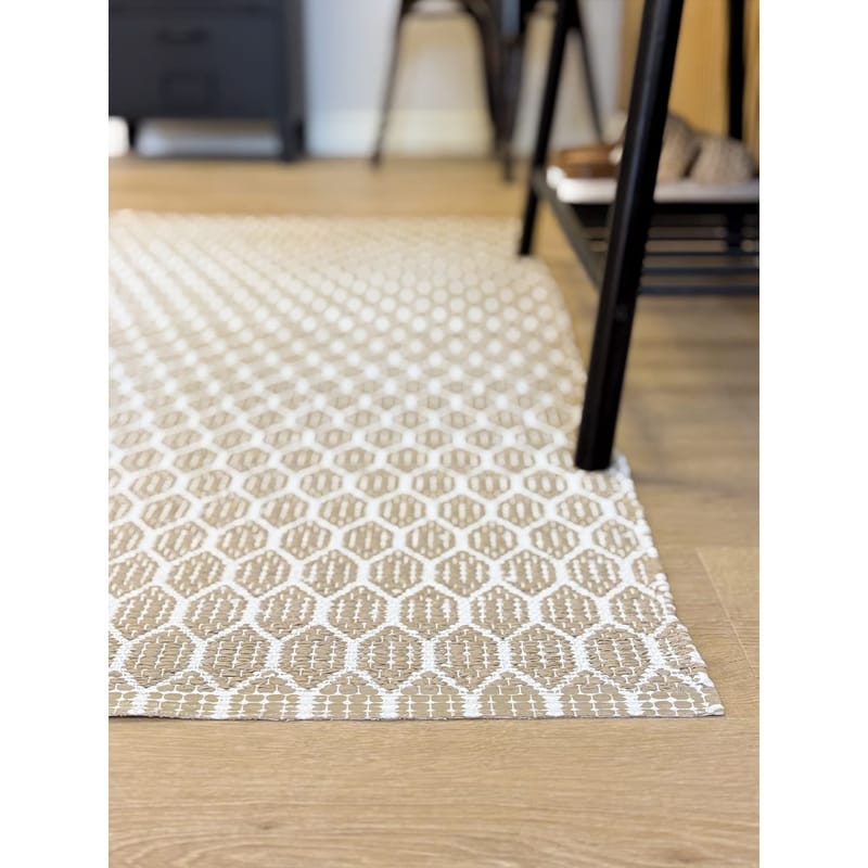 Plastteppe Hilma Link - 70x300 cm, Lin - Tekstiler - Tepper & Matter - Utendørstepper - Plasttepper