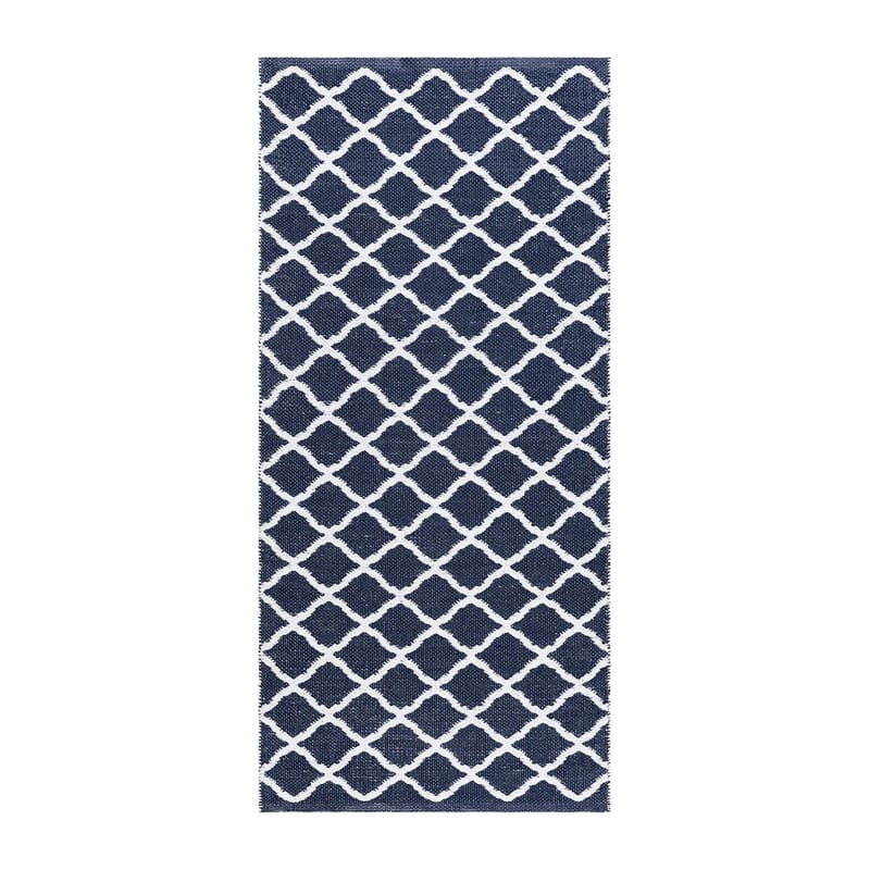 Plastteppe Hilma Wave - 150x220 cm, Blå - Tekstiler - Tepper & Matter - Utendørstepper - Plasttepper