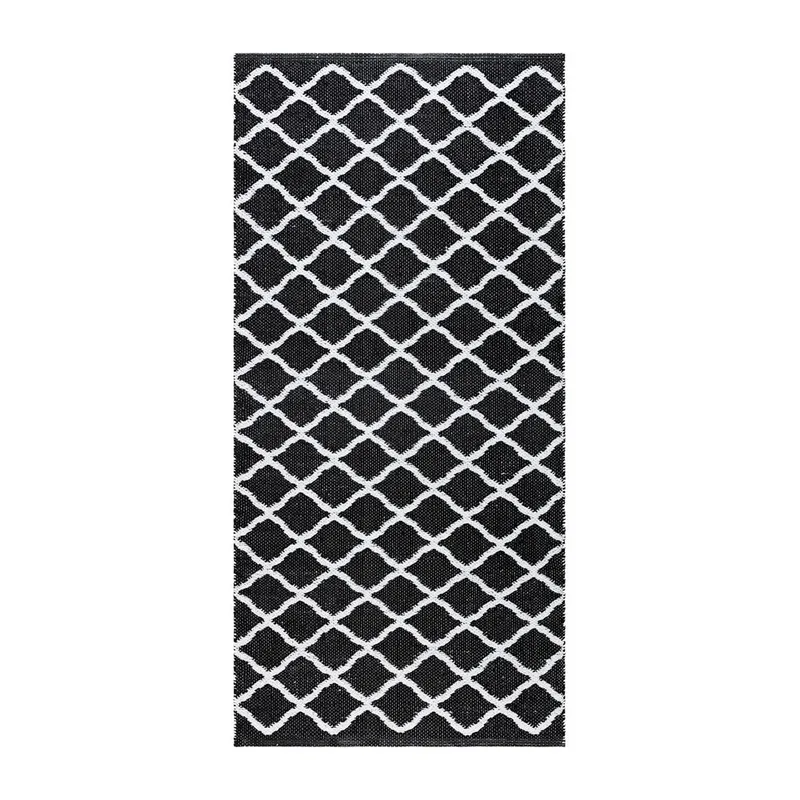 Plastteppe Hilma Wave, 150x220 cm, Svart