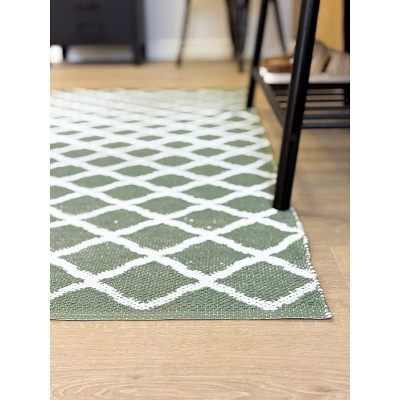 Plastteppe Hilma Wave - 70x150 cm, Grønn - Tekstiler - Tepper & Matter - Utendørstepper - Plasttepper