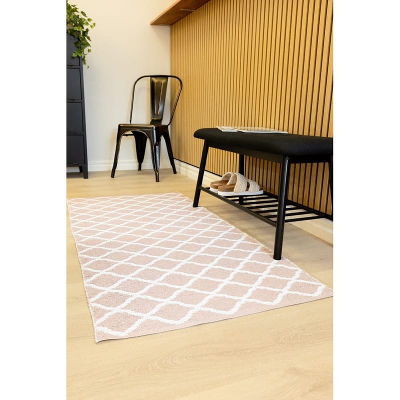 Plastteppe Hilma Wave - 70x150 cm, Rosa - Tekstiler - Tepper & Matter - Utendørstepper - Plasttepper