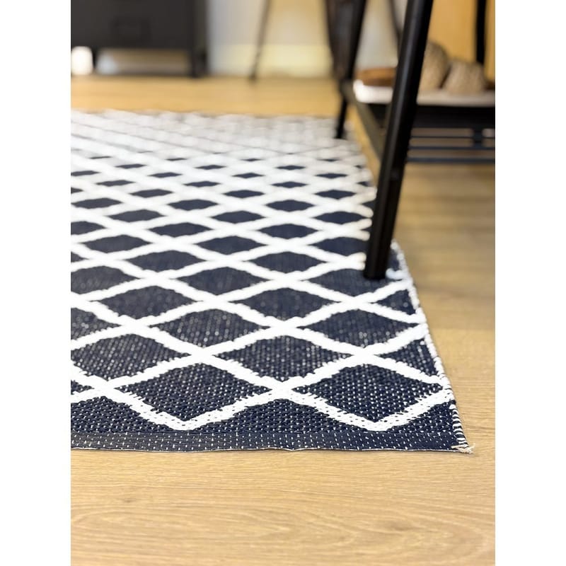 Plastteppe Hilma Wave - 70x200 cm, Blå - Tekstiler - Tepper & Matter - Utendørstepper - Plasttepper