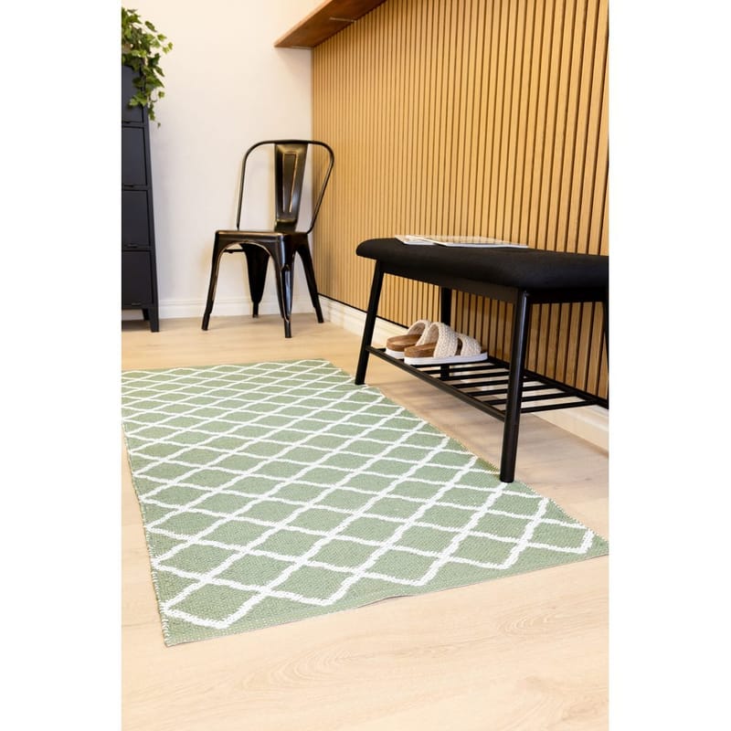 Plastteppe Hilma Wave - 70x200 cm, Grønn - Tekstiler - Tepper & Matter - Utendørstepper - Plasttepper