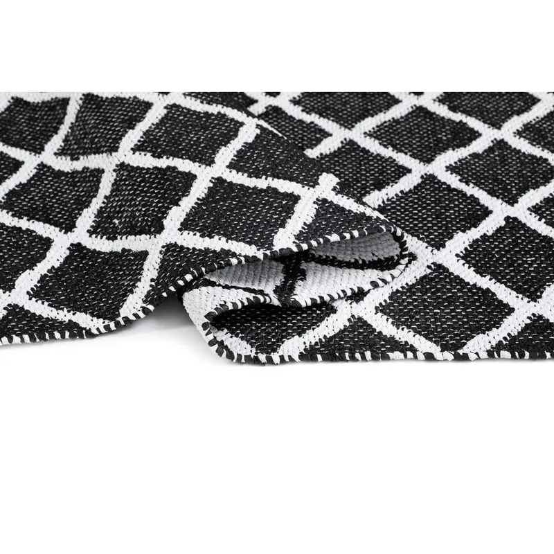 Plastteppe Hilma Wave - 70x200 cm, Svart - Tekstiler - Tepper & Matter - Utendørstepper - Plasttepper