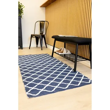 Plastteppe Hilma Wave - 70x250 cm, Blå - Tekstiler - Tepper & Matter - Moderne tepper - Wiltontepper
