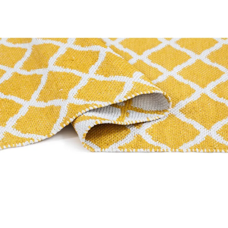 Plastteppe Hilma Wave - 70x250 cm, Gul - Tekstiler - Tepper & Matter - Utendørstepper - Plasttepper