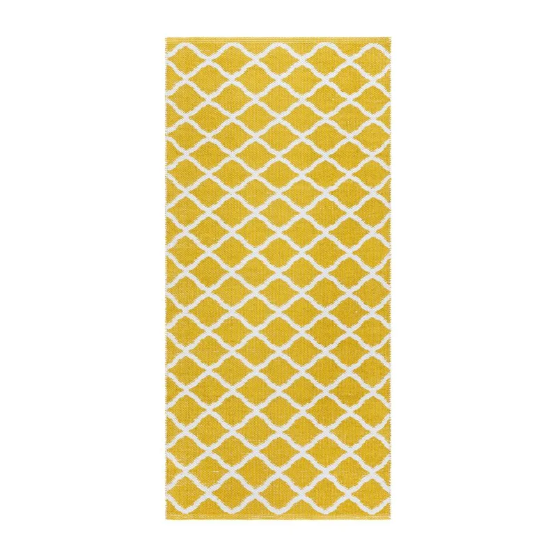 Plastteppe Hilma Wave, 70x250 cm, Gul