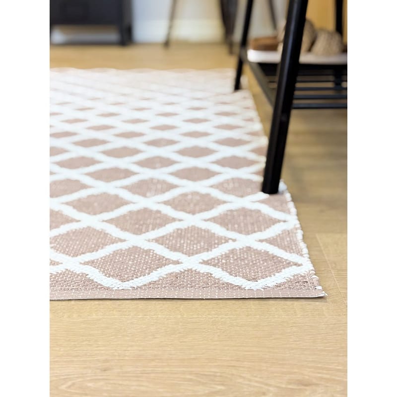 Plastteppe Hilma Wave - 70x250 cm, Rosa - Tekstiler - Tepper & Matter - Utendørstepper - Plasttepper