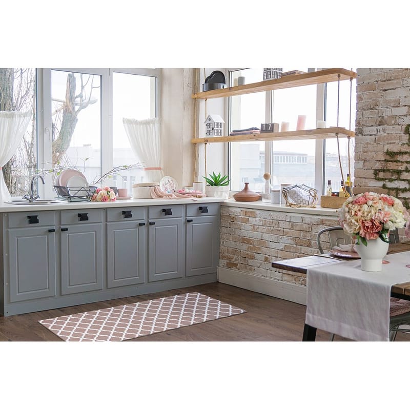 Plastteppe Hilma Wave - 70x250 cm, Rosa - Tekstiler - Tepper & Matter - Utendørstepper - Plasttepper