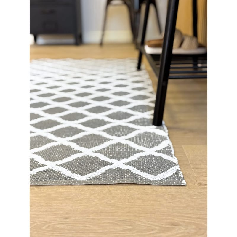 Plastteppe Hilma Wave - 70x300 cm, Grå - Tekstiler - Tepper & Matter - Utendørstepper - Plasttepper