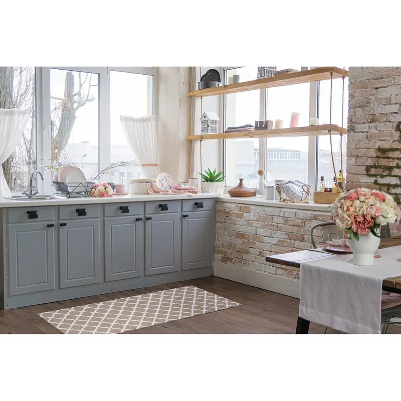 Plastteppe Hilma Wave - 70x300 cm, Lin - Tekstiler - Tepper & Matter - Utendørstepper - Plasttepper