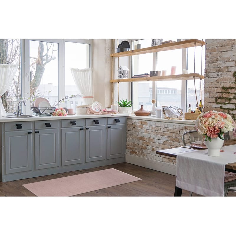 Plastteppe Hilma Plain - 70x250 cm, Rosa - Tekstiler - Tepper & Matter - Utendørstepper - Plasttepper