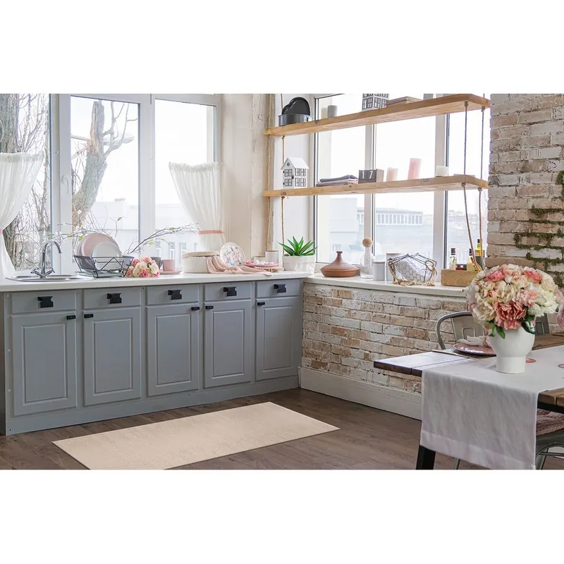 Plastteppe Hilma Plain - 70x250 cm, Lin - Tekstiler - Tepper & Matter - Utendørstepper - Plasttepper