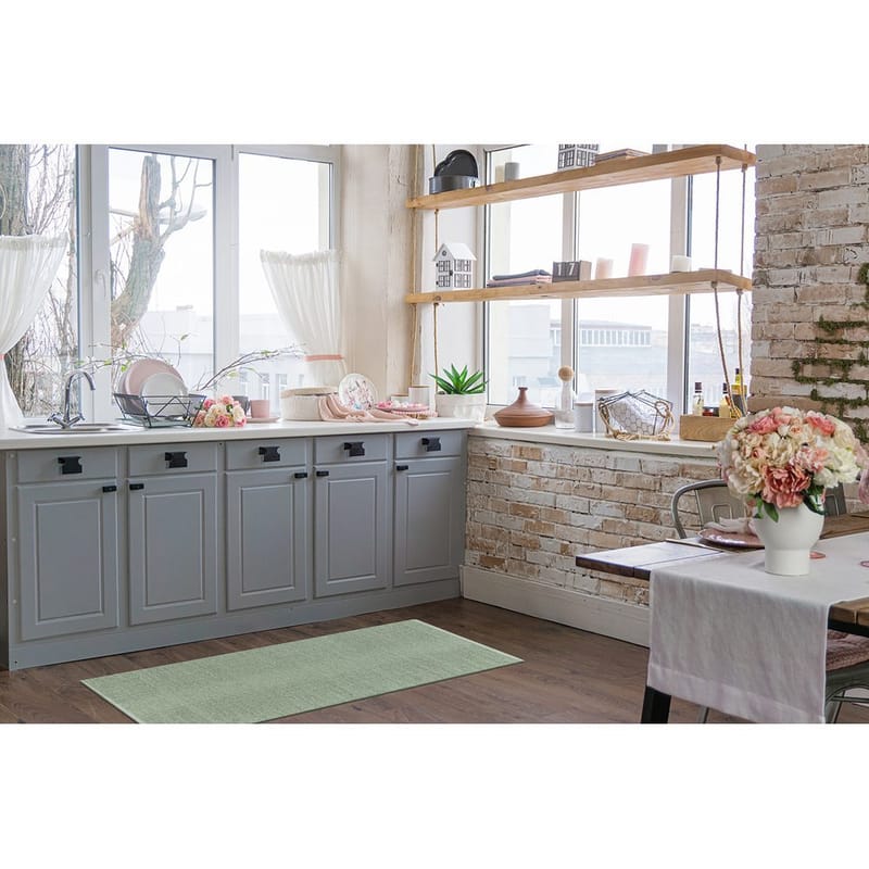 Plastteppe Hilma Plain - 70x200 cm, Grønn - Tekstiler - Tepper & Matter - Utendørstepper - Plasttepper