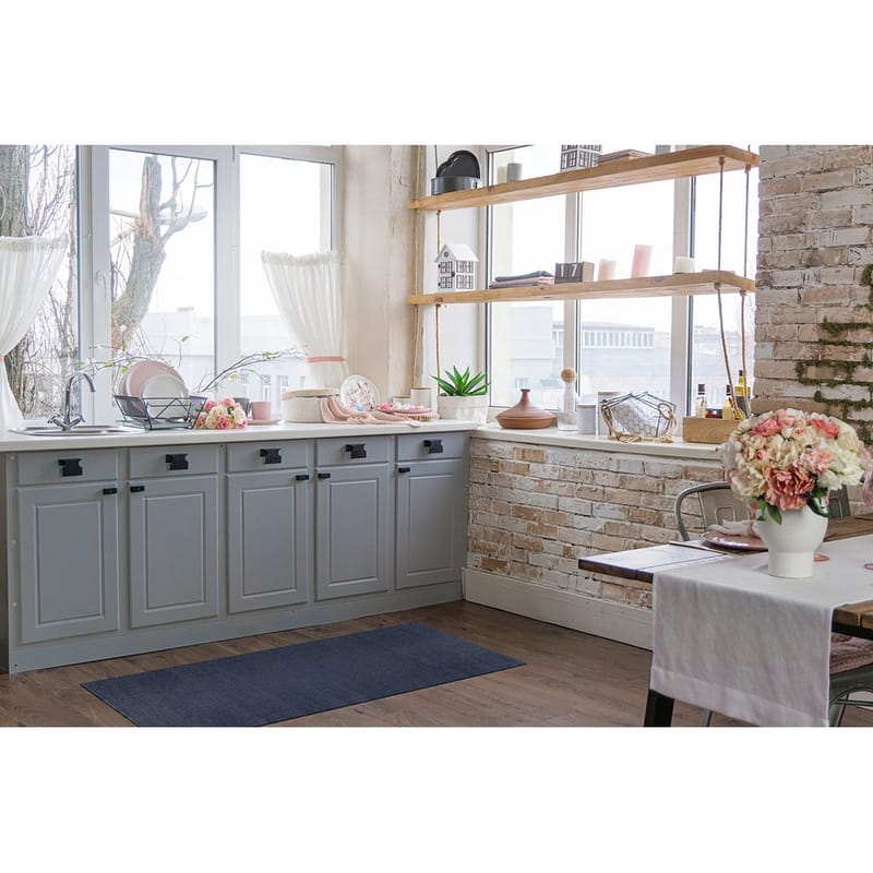 Plastteppe Hilma Plain - 70x150 cm, Blå - Tekstiler - Tepper & Matter - Utendørstepper - Plasttepper