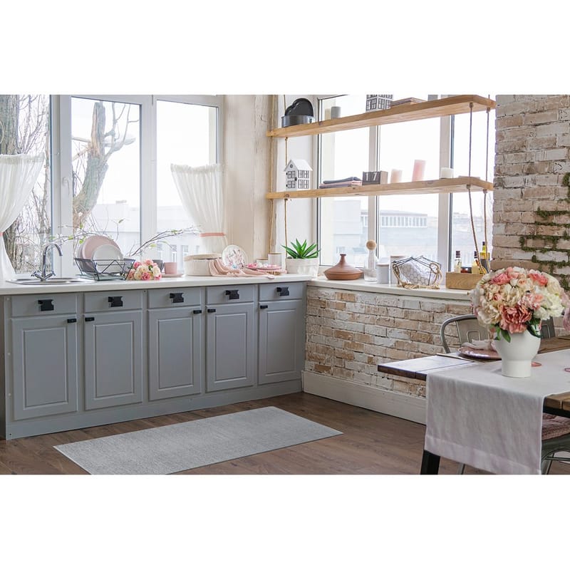 Plastteppe Hilma Plain - 70x200 cm, Grå - Tekstiler - Tepper & Matter - Utendørstepper - Plasttepper