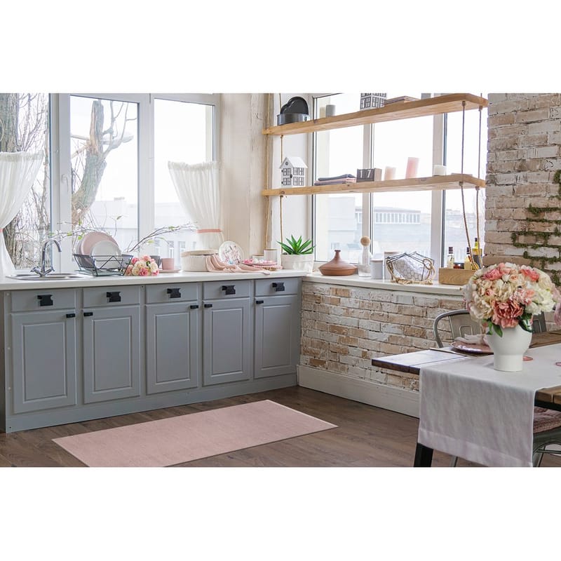 Plastteppe Hilma Plain - 150x220 cm, Rosa - Tekstiler - Tepper & Matter - Utendørstepper - Plasttepper