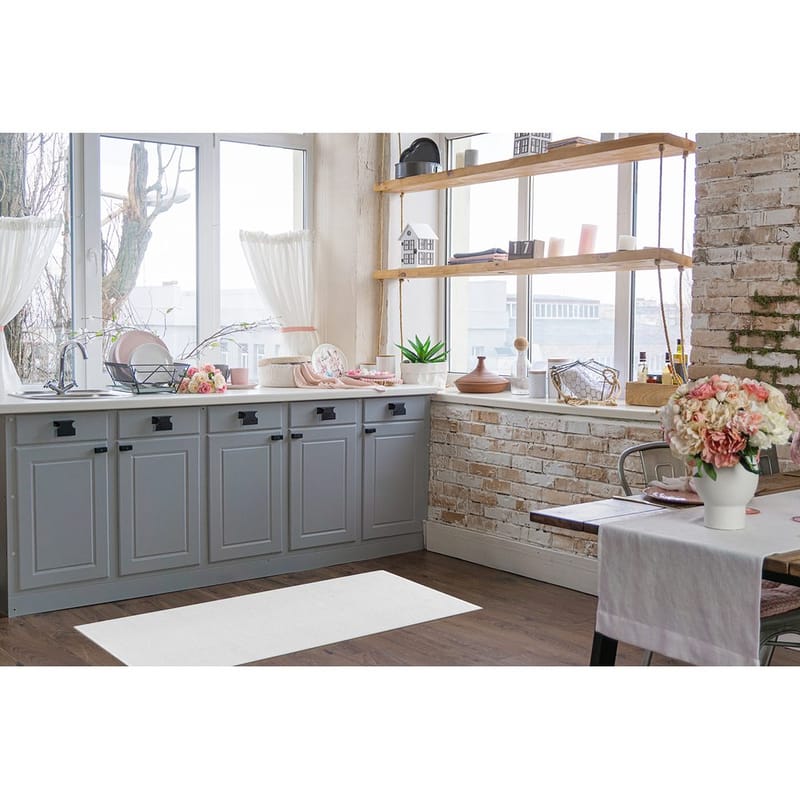 Plastteppe Hilma Plain - 150x220 cm, Hvit - Tekstiler - Tepper & Matter - Utendørstepper - Plasttepper