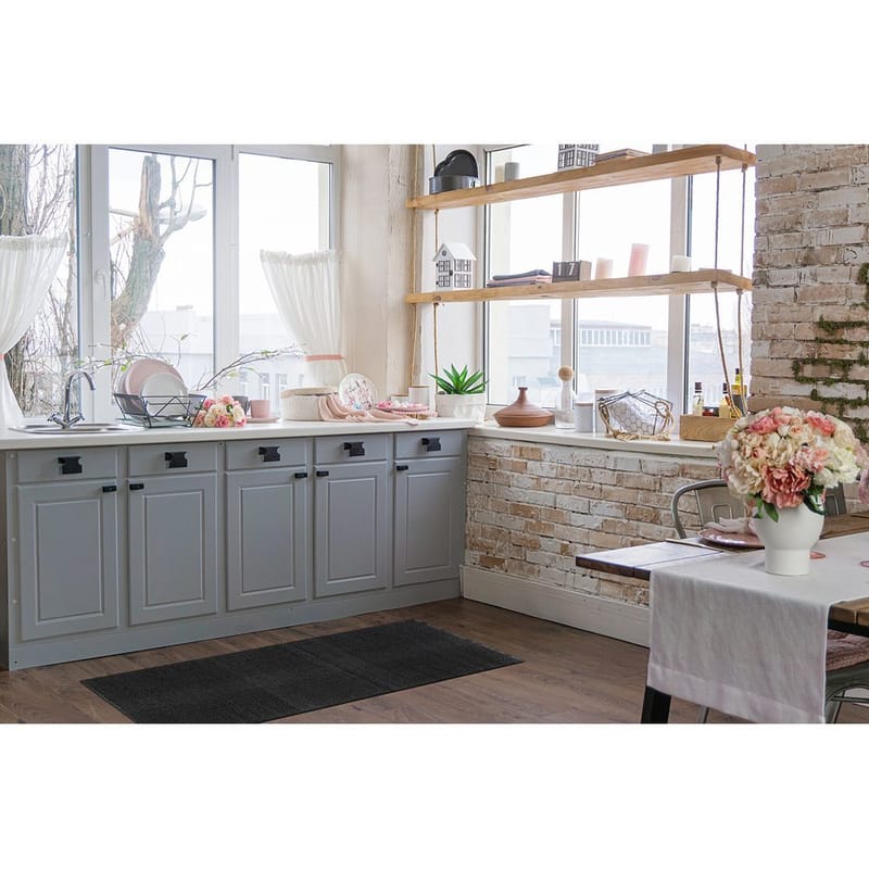 Plastteppe Hilma Plain - 150x220 cm, Svart - Tekstiler - Tepper & Matter - Utendørstepper - Plasttepper