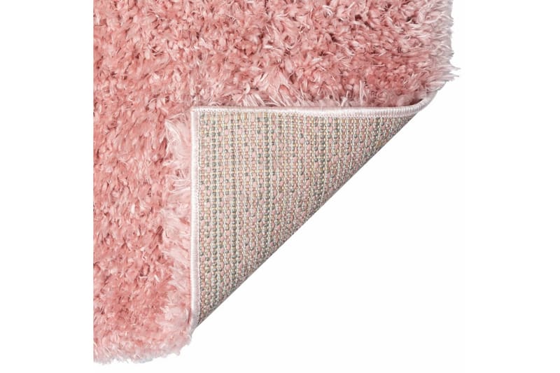 Flossteppe med høy luv rosa 160x230 cm 50 mm - Rosa - Kjøkkenmatte - Plasttepper - Hall matte