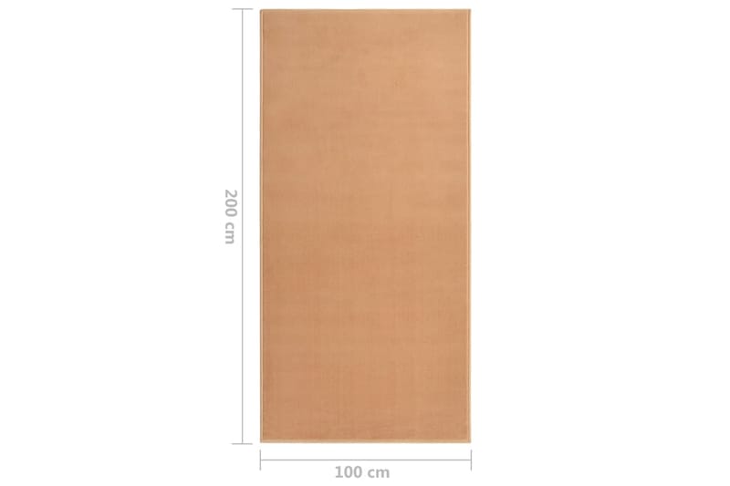 Gulvteppe BCF beige 100x200 cm - Beige - Kjøkkenmatte - Plasttepper - Hall matte