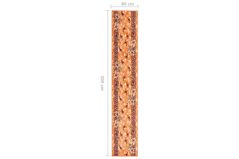 Gulvteppe BFC terrakotta 80x500 cm - Hvit - Kjøkkenmatte - Plasttepper - Hall matte