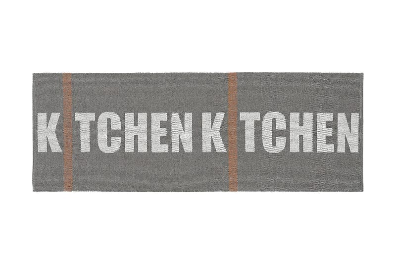 Kitchen Plastmatte 70x350 Vendbar PVC Grå - Horredsmattan - Kjøkkenmatte - Plasttepper - Hall matte