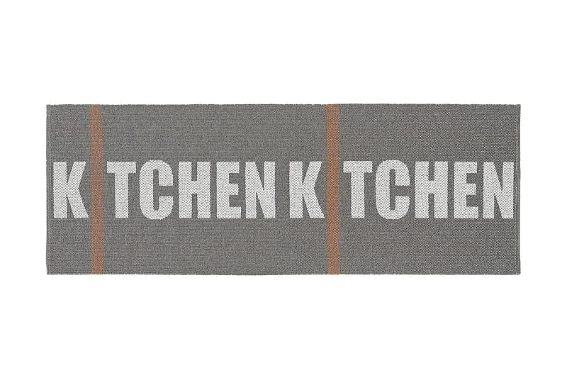 Kitchen Plastmatte 70x300 Vendbar PVC Grå - Horredsmattan - Kjøkkenmatte - Plasttepper - Hall matte