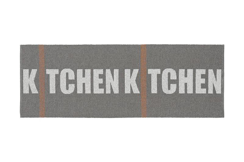 Kitchen Plastmatte 70x100 Vendbar PVC Grå - Horredsmattan - Kjøkkenmatte - Plasttepper - Hall matte
