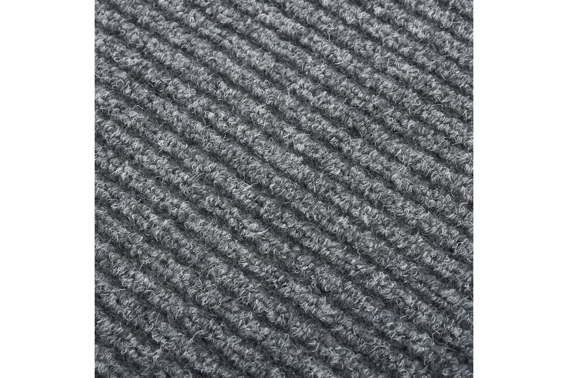 Smussfangende teppeløper 100x150 cm grå - Grå - Tekstiler - Tepper & Matter - Utendørstepper - Plasttepper