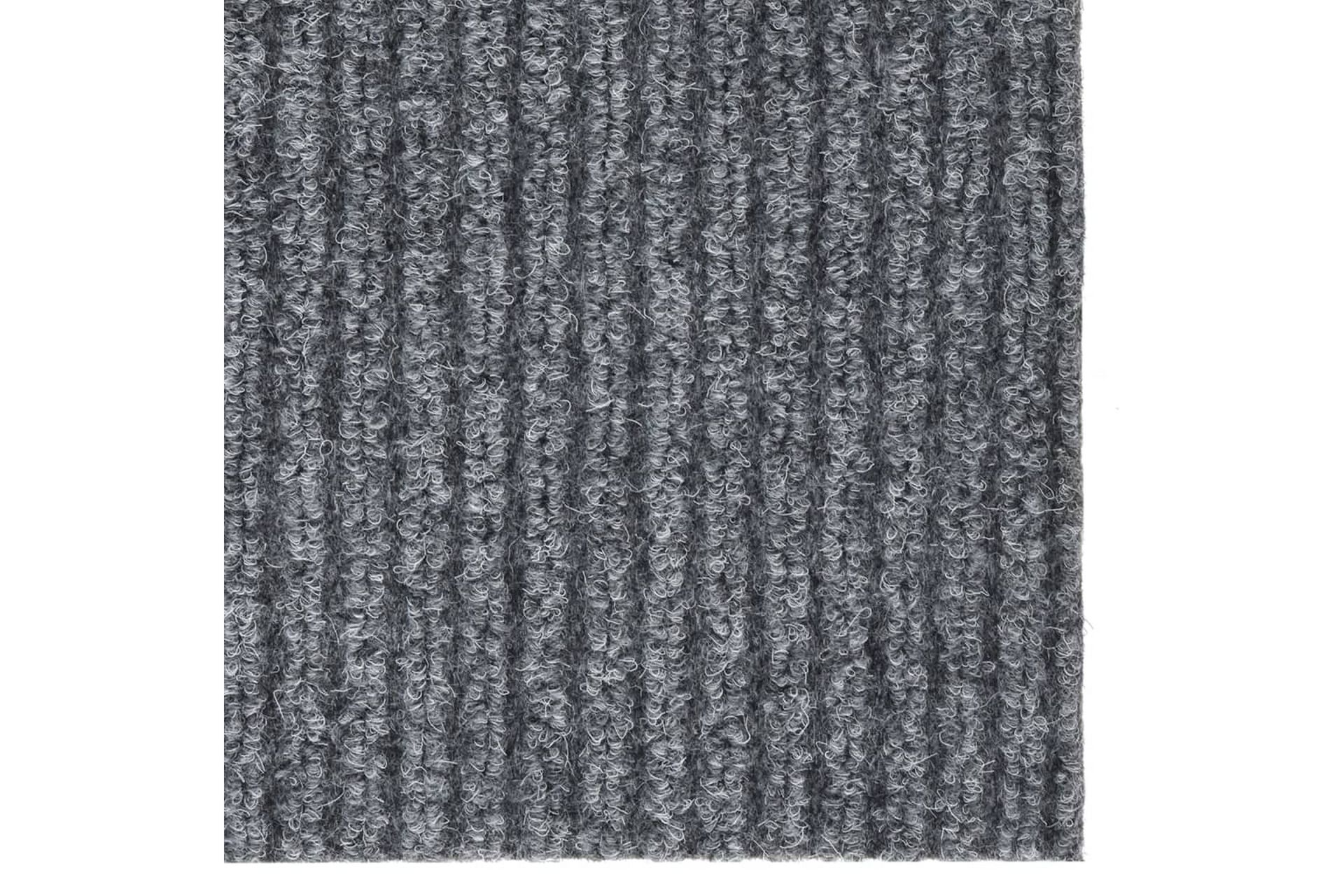 Smussfangende teppeløper 100x150 cm grå - Grå - Tekstiler - Tepper & Matter - Utendørstepper - Plasttepper