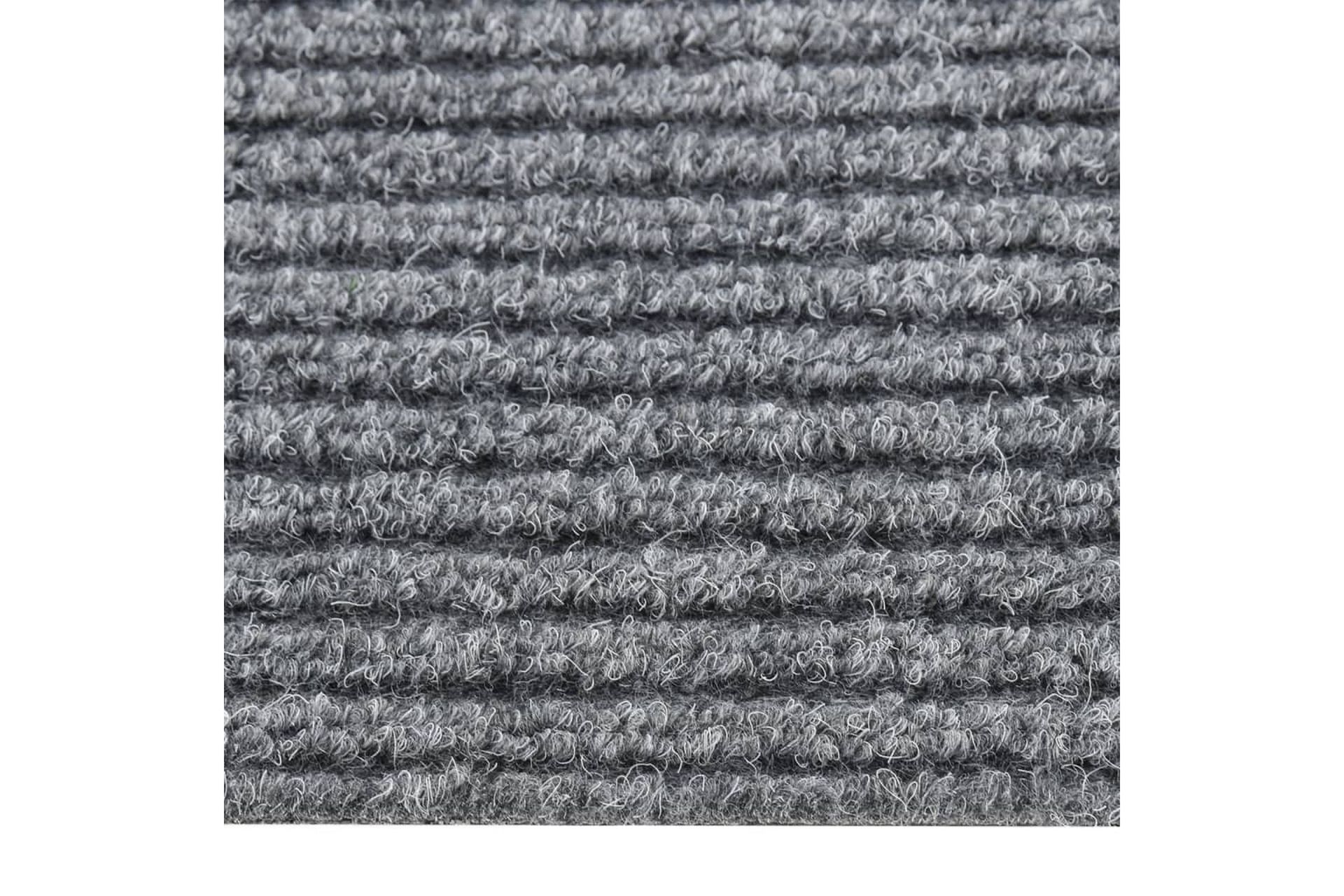 Smussfangende teppeløper 100x150 cm grå - Grå - Tekstiler - Tepper & Matter - Utendørstepper - Plasttepper