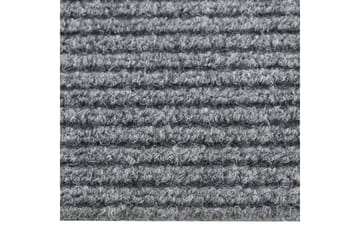 Smussfangende teppeløper 100x150 cm grå - Grå - Tekstiler - Tepper & Matter - Utendørstepper - Plasttepper