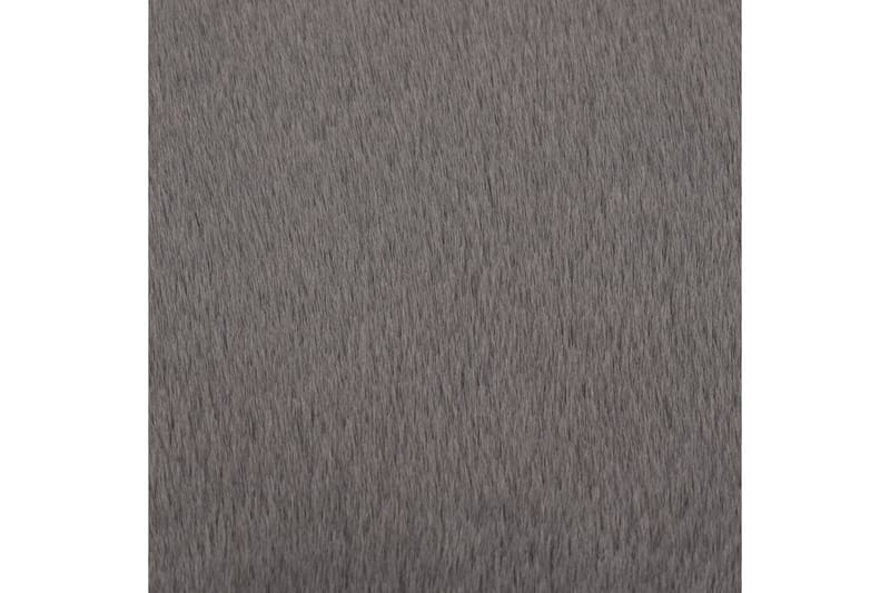 Teppe 160 cm kunstig kaninskinn mørkegrå - Grå - Kjøkkenmatte - Plasttepper - Hall matte