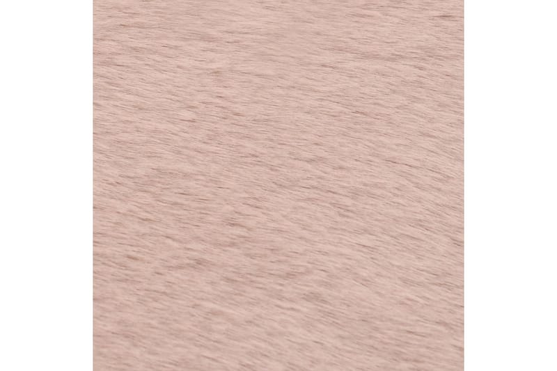 Teppe 160x230 cm kunstig kaninskinn gammelrosa - Rosa - Kjøkkenmatte - Plasttepper - Hall matte