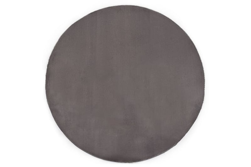 Teppe 80 cm kunstig kaninskinn mørkegrå - Grå - Kjøkkenmatte - Plasttepper - Hall matte