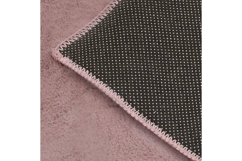 Teppe kunstig kaninskinn 180x270 cm gammelrosa - Rosa - Tekstiler - Tepper & Matter - Utendørstepper - Plasttepper