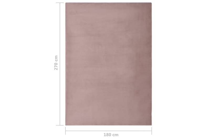 Teppe kunstig kaninskinn 180x270 cm gammelrosa - Rosa - Kjøkkenmatte - Plasttepper - Hall matte