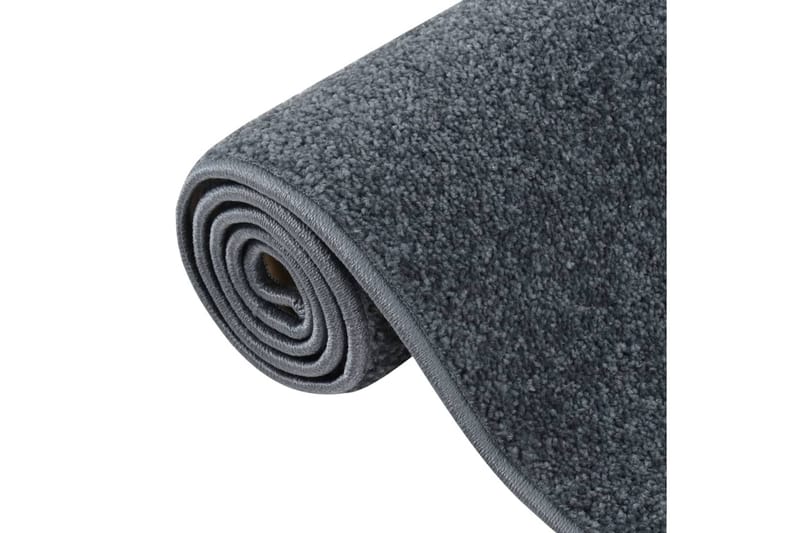 Teppe med kort luv 120x170 cm antrasitt - Antrasittgrå - Kjøkkenmatte - Plasttepper - Hall matte