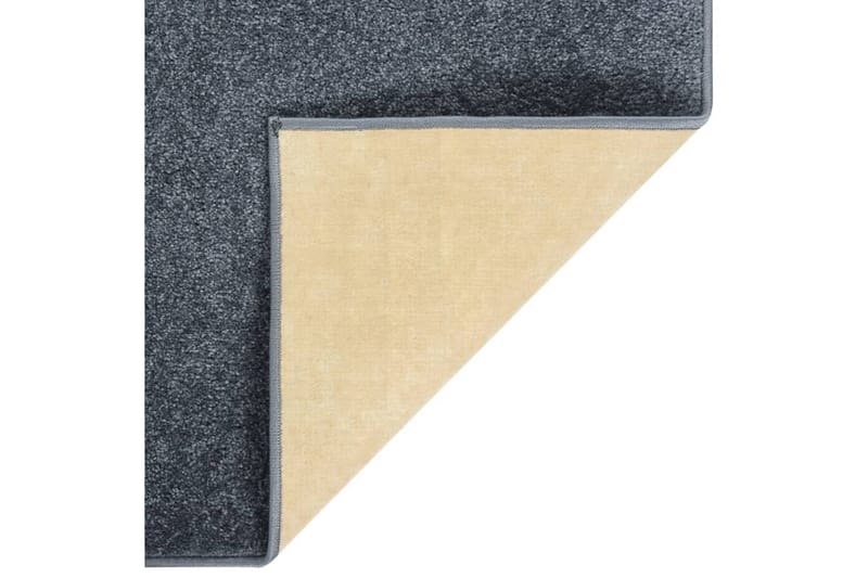 Teppe med kort luv 120x170 cm antrasitt - Antrasittgrå - Kjøkkenmatte - Plasttepper - Hall matte