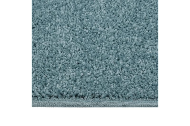 Teppe med kort luv 120x170 cm blå - Blå - Kjøkkenmatte - Plasttepper - Hall matte