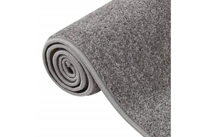 Teppe med kort luv 120x170 cm grå - Grå - Kjøkkenmatte - Plasttepper - Hall matte