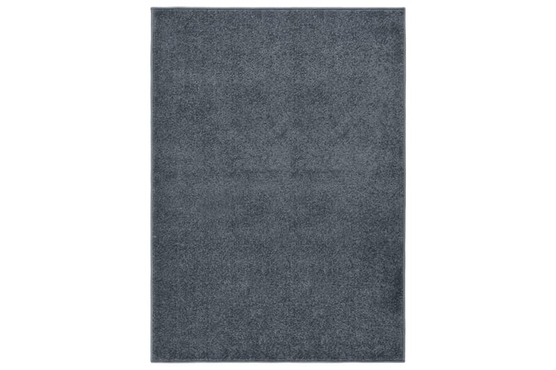 Teppe med kort luv 140x200 cm antrasitt - Antrasittgrå - Kjøkkenmatte - Plasttepper - Hall matte