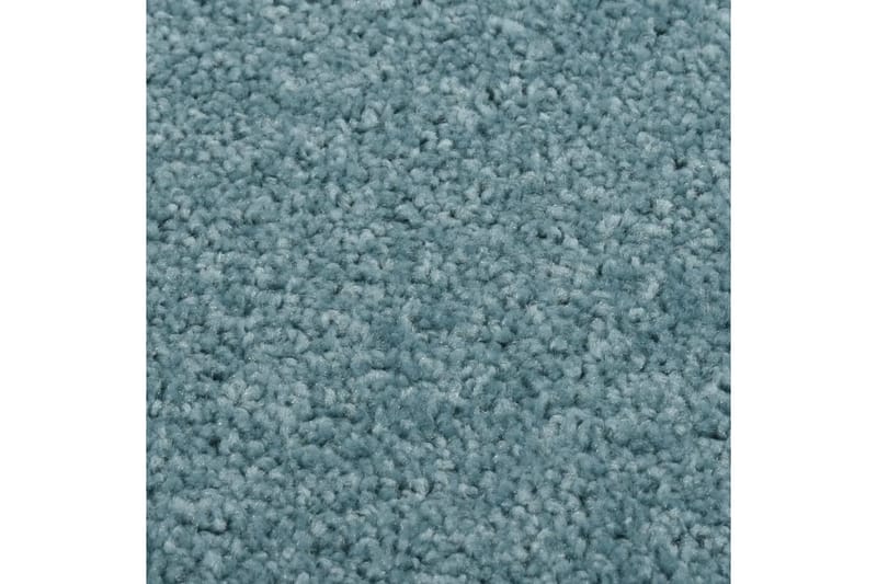Teppe med kort luv 140x200 cm blå - Blå - Kjøkkenmatte - Plasttepper - Hall matte