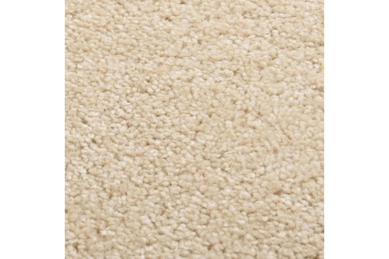 Teppe med kort luv 160x230 cm beige - Beige - Kjøkkenmatte - Plasttepper - Hall matte