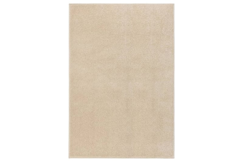 Teppe med kort luv 160x230 cm beige - Beige - Kjøkkenmatte - Plasttepper - Hall matte
