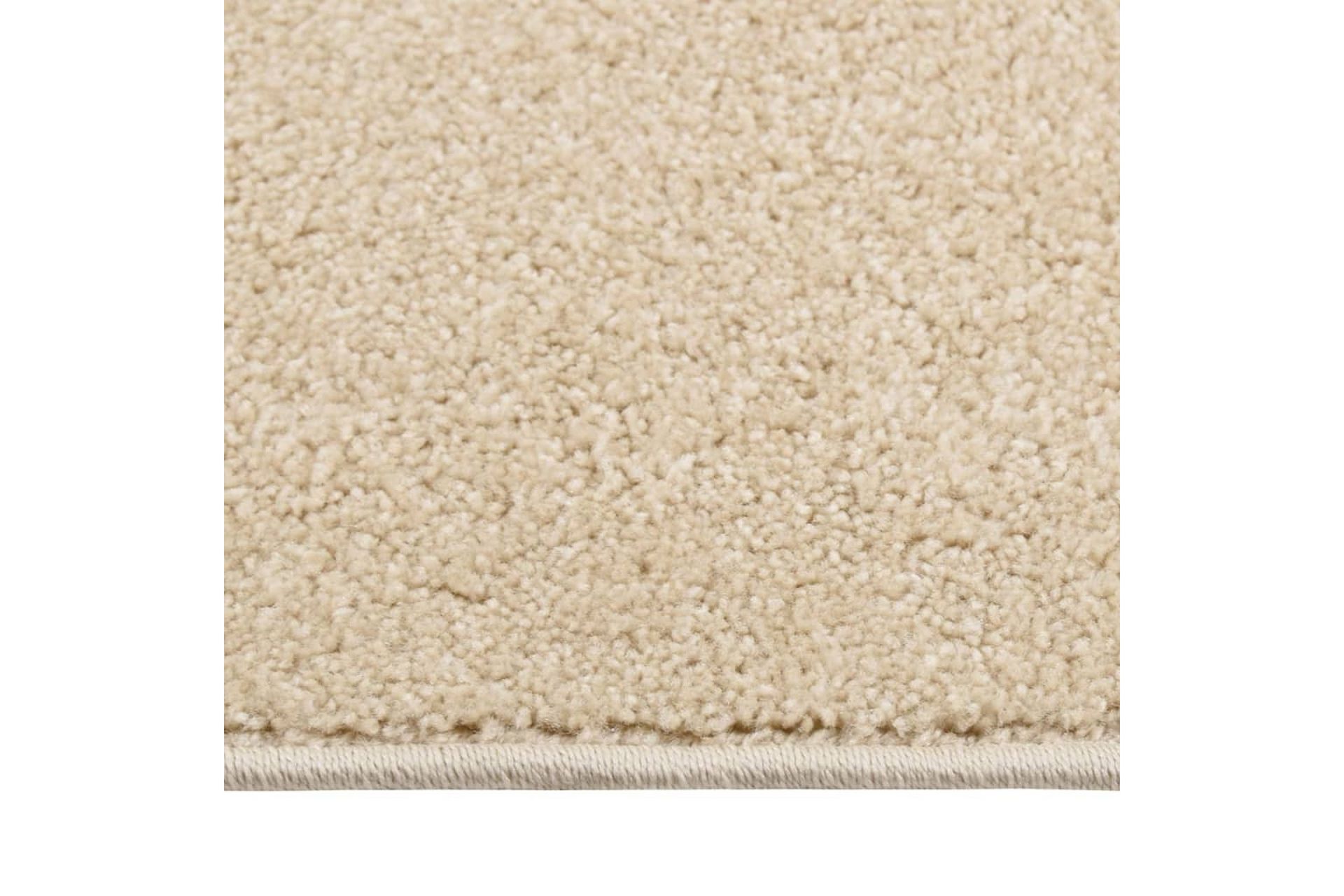 Teppe med kort luv 160x230 cm beige - Beige - Tekstiler - Tepper & Matter - Utendørstepper - Plasttepper