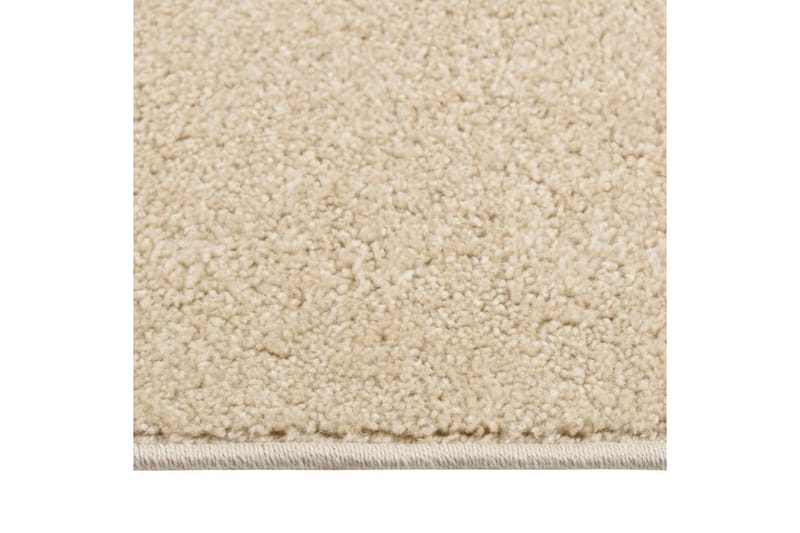 Teppe med kort luv 160x230 cm beige - Beige - Kjøkkenmatte - Plasttepper - Hall matte