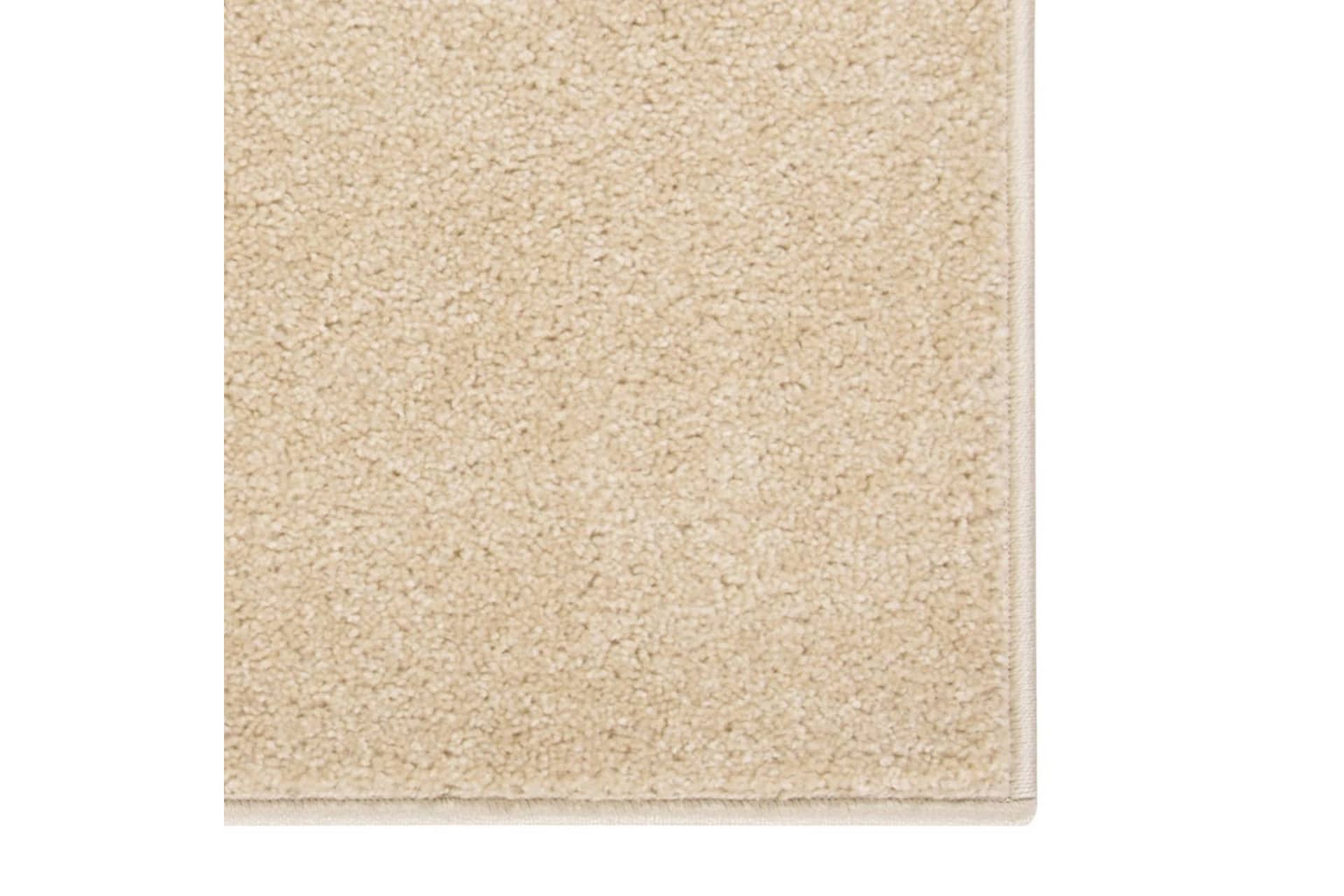 Teppe med kort luv 160x230 cm beige - Beige - Tekstiler - Tepper & Matter - Utendørstepper - Plasttepper