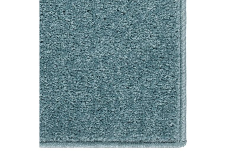 Teppe med kort luv 160x230 cm blå - Blå - Kjøkkenmatte - Plasttepper - Hall matte